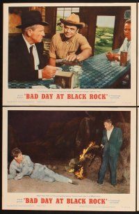 3f165 BAD DAY AT BLACK ROCK 8 LCs R62 Spencer Tracy tries to find out what did happen to Kamoko!