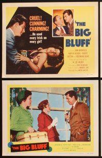 3f180 BIG BLUFF 8 LCs '55 cruel, cunning, charming, he used every trick on every girl!