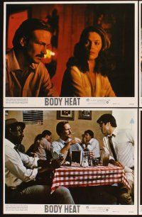 3f203 BODY HEAT 8 LCs '81 sexy Kathleen Turner, William Hurt!, Richard Crenna, Ted Danson