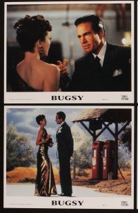 3f214 BUGSY 8 LCs '91 Warren Beatty, Annette Bening, Harvey Keitel, Ben Kingsley!