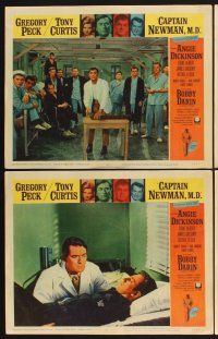 3f221 CAPTAIN NEWMAN, M.D. 8 LCs '64 Gregory Peck, Tony Curtis, Angie Dickinson, Bobby Darin