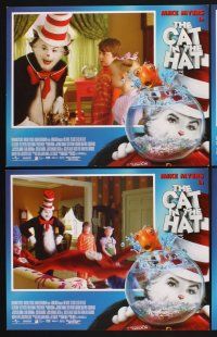 3f224 CAT IN THE HAT 8 LCs '03 cool images of Mike Myers in title role, classic Dr. Seuss book!