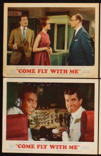 3f243 COME FLY WITH ME 8 LCs '63 Dolores Hart, Hugh O'Brian, Karl Boehm, Pamela Tiffin!