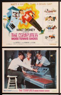 3f052 COMPUTER WORE TENNIS SHOES 9 LCs '69 Walt Disney, young Kurt Russell, Cesar Romero