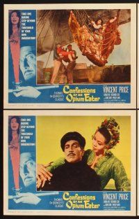 3f246 CONFESSIONS OF AN OPIUM EATER 8 LCs '62 Vincent Price, step beyond your own imagination!