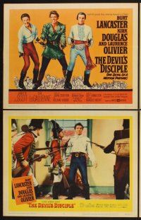 3f280 DEVIL'S DISCIPLE 8 LCs '59 Burt Lancaster, Kirk Douglas & Laurence Olivier!