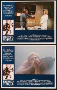 3f297 DRESSED TO KILL 8 LCs '80 Brian De Palma, Michael Caine, Angie Dickinson