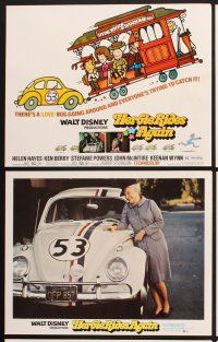 3f059 HERBIE RIDES AGAIN 9 LCs '74 Disney, Volkswagen Beetle, the Love Bug is doing his thing!
