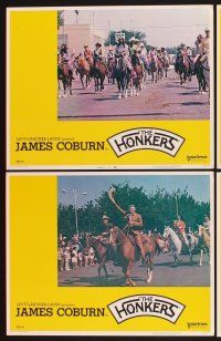3f402 HONKERS 8 LCs '72 James Coburn, Lois Nettleton, Anne Archer, bull riding!