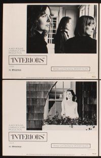 3f428 INTERIORS 8 LCs '78 Woody Allen, Diane Keaton, Mary Beth Hurt, Kristin Griffith