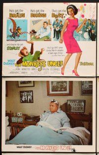 3f077 MONKEY'S UNCLE 9 LCs '65 Walt Disney, Annette Funnicello & wacky chimp!