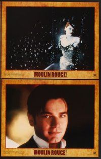 3f540 MOULIN ROUGE 8 LCs '01 sexy Nicole Kidman, Ewan McGregor, This story is about love!