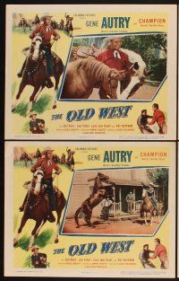 3f569 OLD WEST 8 LCs '52 Gene Autry rides Champion, busts broncs & knocks out bullies!