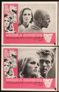 3f571 ONCE BEFORE I DIE 8 LCs '66 sexy Ursula Andress, violent acts are committed in the name of war