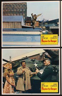 3f675 SHAMUS 8 int'l LCs '73 private detective Burt Reynolds never misses, Passion for Danger!