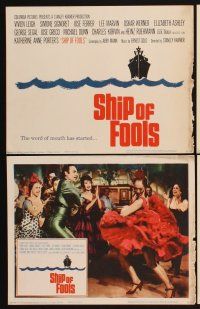 3f679 SHIP OF FOOLS 8 LCs '65 Stanley Kramer's movie based on Katharine Anne Porter's book!