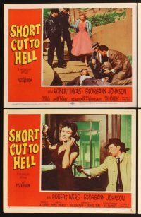 3f680 SHORT CUT TO HELL 8 LCs '57 directed by James Cagney, from Graham Greene's novel!