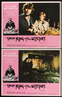3f682 SIMON - KING OF THE WITCHES 8 LCs '71 Andrew Prine, Brenda Scott, ceremonial sex!