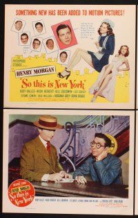 3f696 SO THIS IS NEW YORK 8 LCs '48 Henry Morgan the Madman of Radio, Rudy Vallee, Dona Drake!