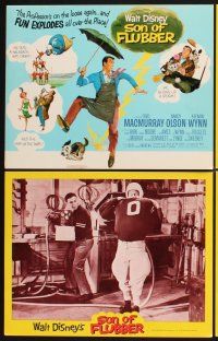 3f699 SON OF FLUBBER 8 LCs '63 Walt Disney, absent-minded professor Fred MacMurray!