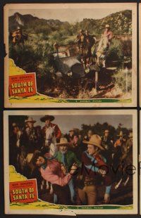 3f909 SOUTH OF SANTA FE 6 LCs '42 Roy Rogers, Gabby Hayes, gangsters in the wild west!