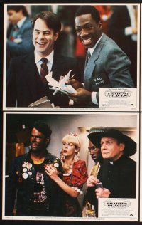 3f794 TRADING PLACES 8 LCs '83 Dan Aykroyd & Eddie Murphy are getting rich & getting even!