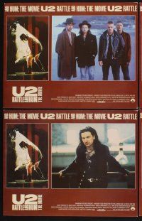 3f800 U2 RATTLE & HUM 8 LCs '88 great images of Irish rockers Bono & The Edge!