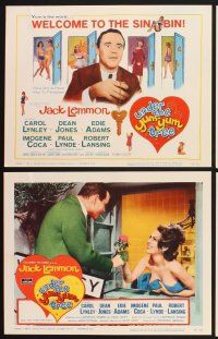 3f803 UNDER THE YUM-YUM TREE 8 LCs '63 Jack Lemmon romances Carol Lynley & many sexy girls!