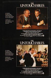 3f807 UNTOUCHABLES 8 LCs '87 Kevin Costner, Robert De Niro, Sean Connery, Brian De Palma!