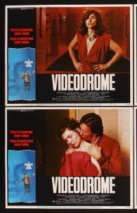 3f819 VIDEODROME 8 LCs '83 David Cronenberg, James Woods, Debbie Harry, sci-fi!