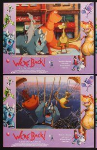 3f836 WE'RE BACK!: A DINOSAUR'S STORY 8 LCs '93 dinosaur cartoon story produced by Steven Spielberg!
