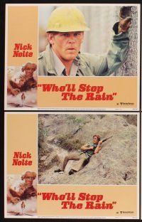 3f852 WHO'LL STOP THE RAIN 8 LCs '78 cool images of Nick Nolte & Tuesday Weld!