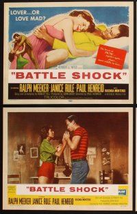 3f864 WOMAN'S DEVOTION 8 LCs '56 Paul Henreid's Battle Shock, Ralph Meeker, Janice Rule
