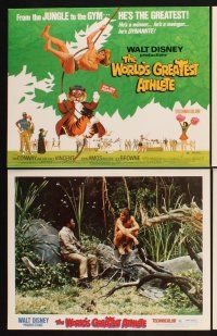 3f867 WORLD'S GREATEST ATHLETE 8 LCs '73 Walt Disney, Jan-Michael Vincent goes from jungle to gym!