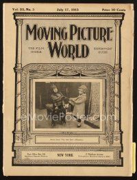3g055 MOVING PICTURE WORLD exhibitor magazine July 17, 1915 Essanay Chaplin, White Sister!