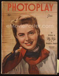 3g104 PHOTOPLAY magazine June 1946 head & shoulders portrait of Ingrid Bergman by Paul Hesse!