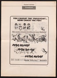 3g172 AFTER THE FOX pressbook '66 De Sica's Caccia alla Volpe, Peter Sellers, Frank Frazetta art!