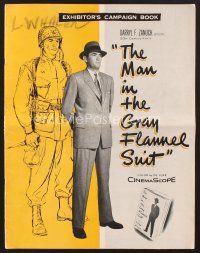 3g188 MAN IN THE GRAY FLANNEL SUIT pressbook '56 Gregory Peck, Jennifer Jones, Fredric March