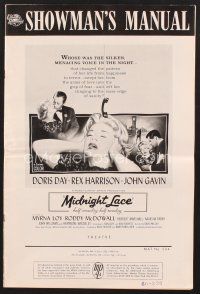 3g198 MIDNIGHT LACE pressbook '60 Rex Harrison, John Gavin, Doris Day