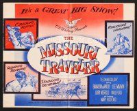 3g204 MISSOURI TRAVELER pressbook '58 it's a great big show with crackling action & laughter!