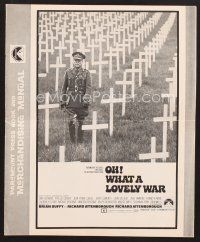 3g212 OH WHAT A LOVELY WAR pressbook '69 Richard Attenborough's wacky World War II musical!
