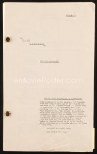 3g146 DARK COMMAND cutting continuity script '40 screenplay by Grover Jones, Houser & Herbert