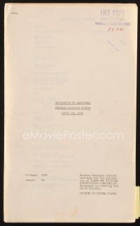 3g152 INVITATION TO HAPPINESS release dialogue script April 27, 1939, screenplay by Claude Binyon!