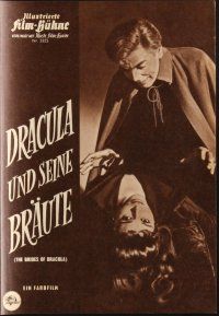 3g274 BRIDES OF DRACULA German program '60 Terence Fisher, Hammer, Peter Cushing, different!