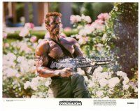 3h258 COMMANDO color 11x14 still #7 '85 Arnold Schwarzenegger is going to make someone pay!