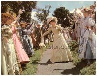 3h436 HELLO DOLLY color 11x14 still '70 matchmaker Barbra Streisand surrounded by happy couples!