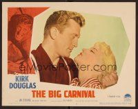 3h128 ACE IN THE HOLE LC #2 '51 Billy Wilder, c/u of Kirk Douglas pulling Jan Sterling's hair!