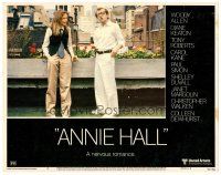 3h145 ANNIE HALL LC #4 '77 full-length Woody Allen & Diane Keaton, a nervous romance!