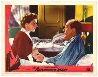 3h151 ASTONISHED HEART LC #5 '50 Noel Coward in intense conversation with pretty Celia Johnson!
