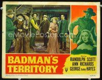 3h162 BADMAN'S TERRITORY LC '46 sheriff & his men arrest Randolph Scott & Gabby Hayes!